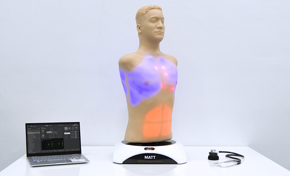 MATT成人版超声诊断虚拟现实模拟器
听诊任务培训师
